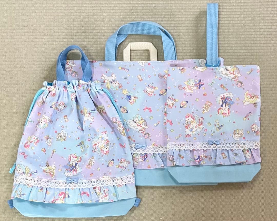 レッスンバッグ、上履き入れ、防災頭巾カバー等新入学　ハンドメイド