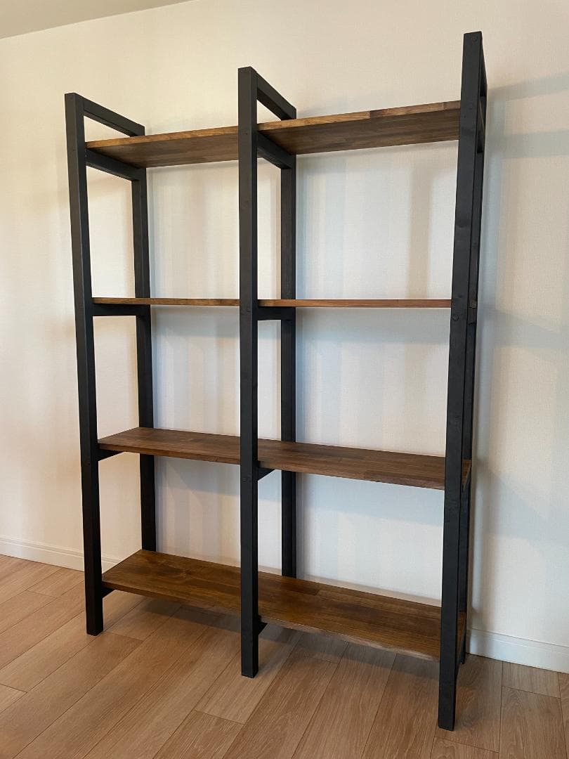 【ハンドメイド・オーダーメイド可】ウォールナット風シェルフ