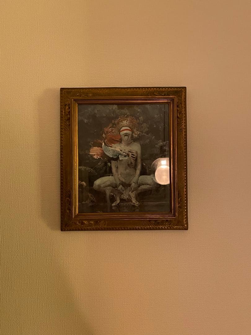 装飾的フレームの人物画