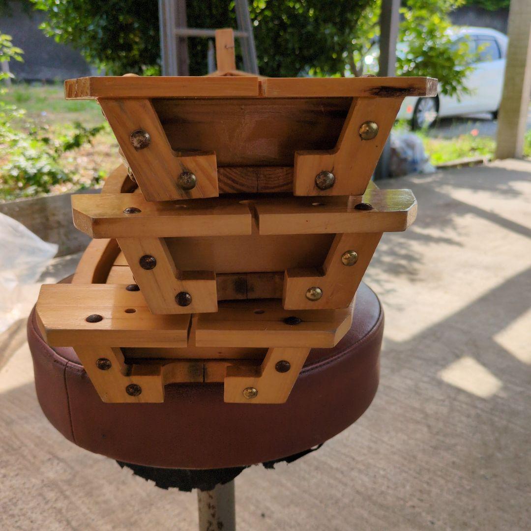 舟盛り用豪華舟3台セット 長さ約６０センチ 幅約21.5センチ 高さ約５センチ