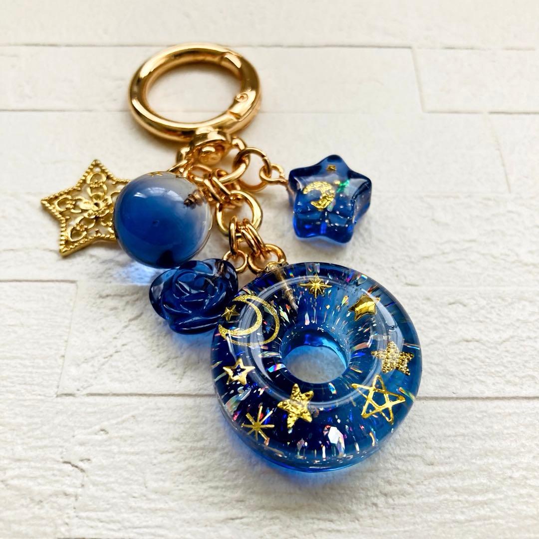 リクエスト クリアプレートフラワー他2点 名入れ レジンキーホルダー