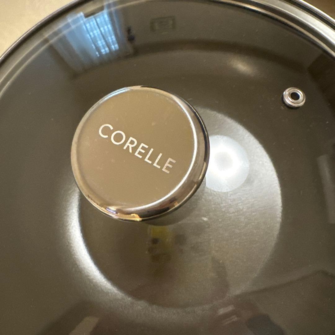 CORELLE 片手鍋 ステンレススチール ノンストック24㎝　深型　別売の蓋付