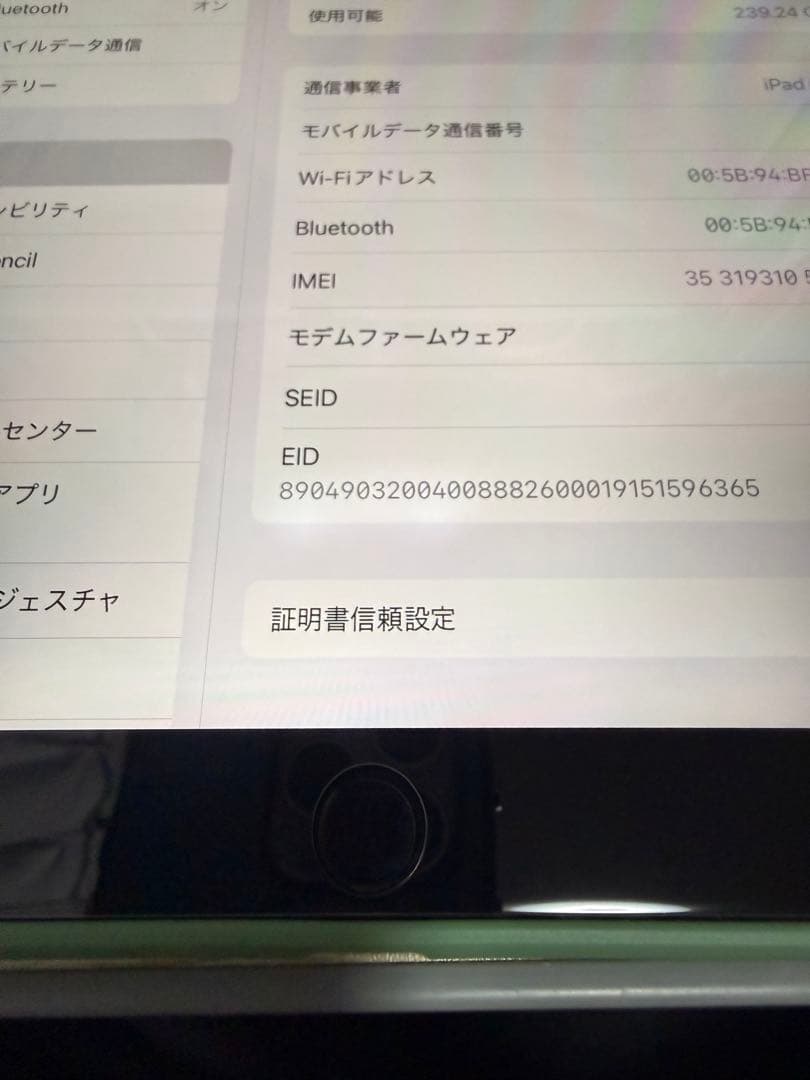 訳あり　iPad Air (第3世代) 256GB セルラー　wifi