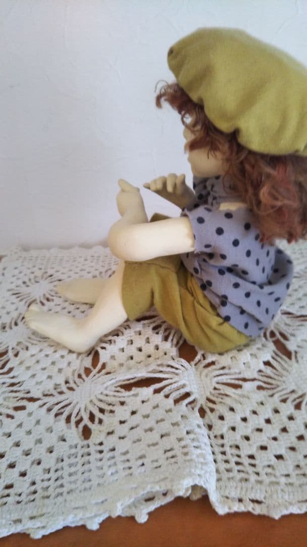 石粉粘土による創作人形