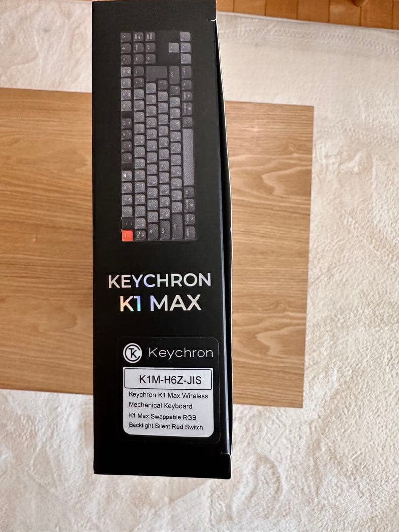 Keychron K1 Max（ロープロファイル、静音赤軸、日本語配列）