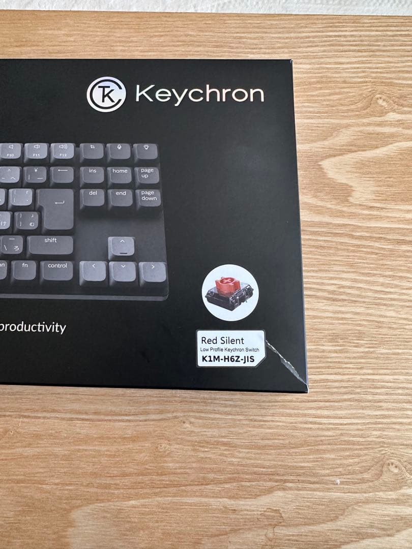 Keychron K1 Max（ロープロファイル、静音赤軸、日本語配列）