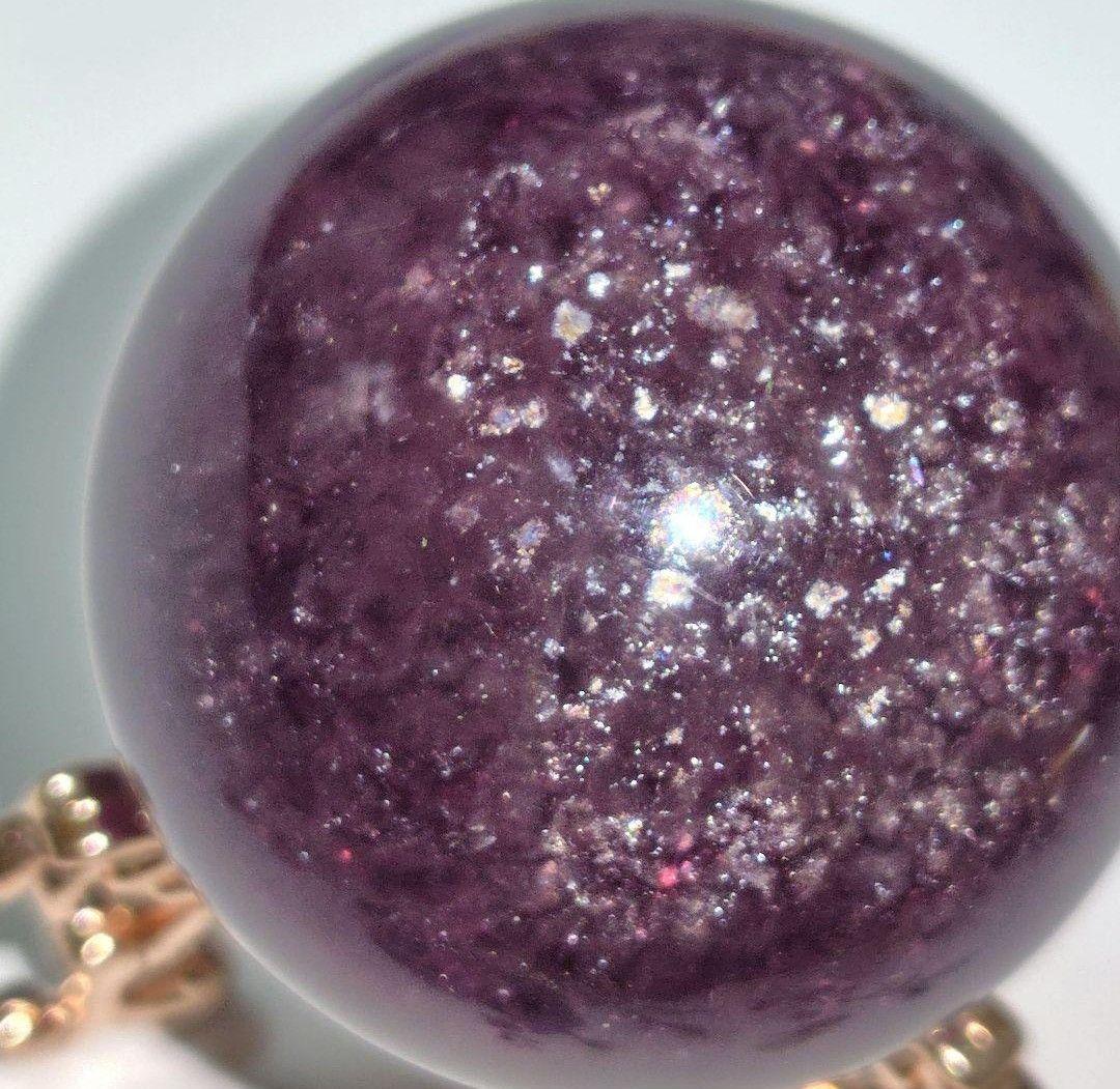 天然石✨ドラキュラフローライト✨マイカ共生 虹ギラギラ ライトで赤になる珍しい子