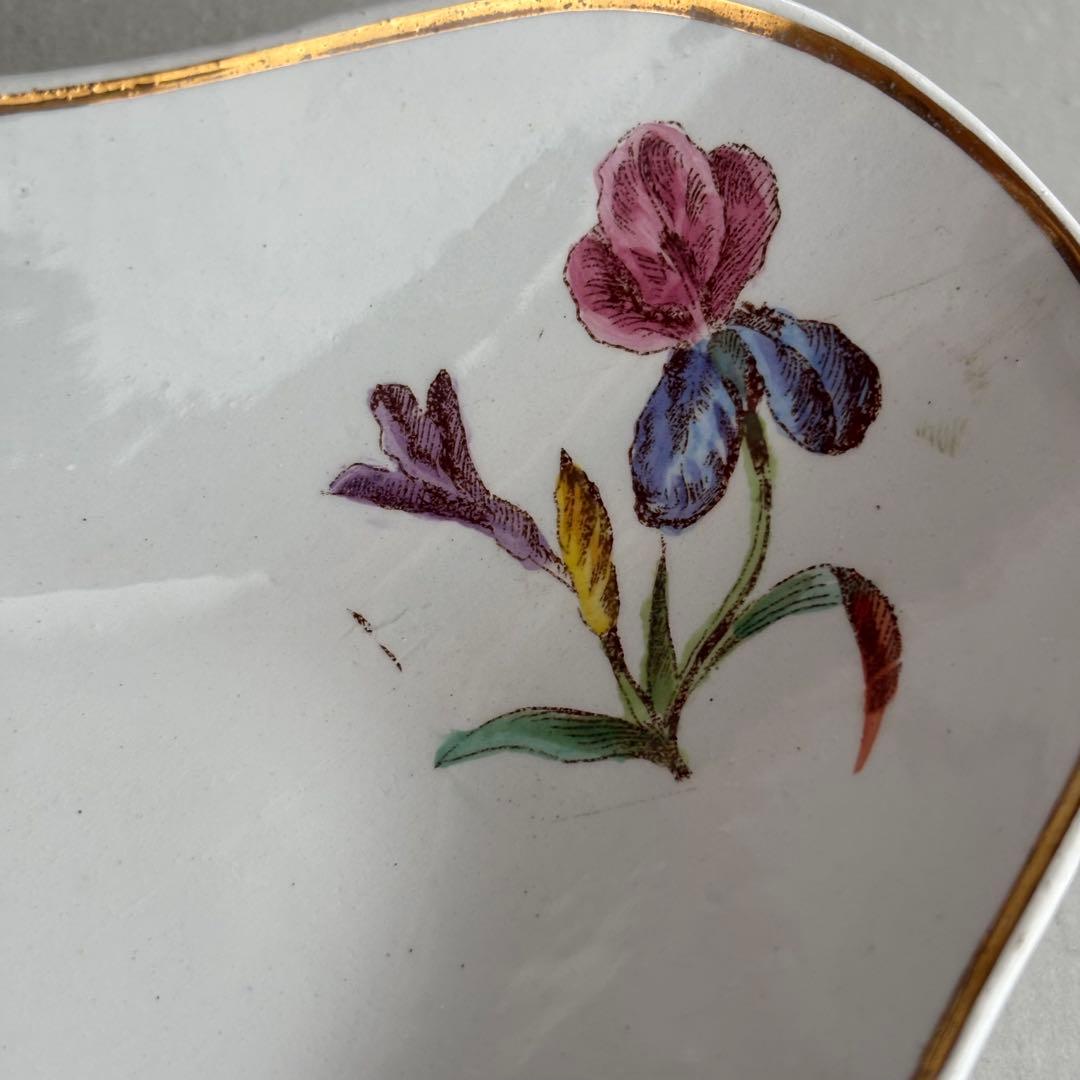 フランスヴィンテージ ロンシャン SAXE カラフルな花模様がかわいいラヴィエC