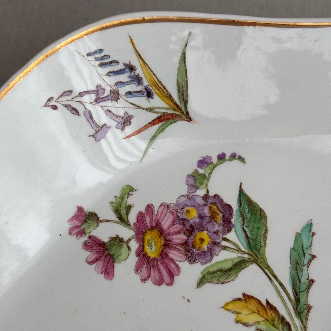 フランスヴィンテージ ロンシャン SAXE カラフルな花模様がかわいいラヴィエC