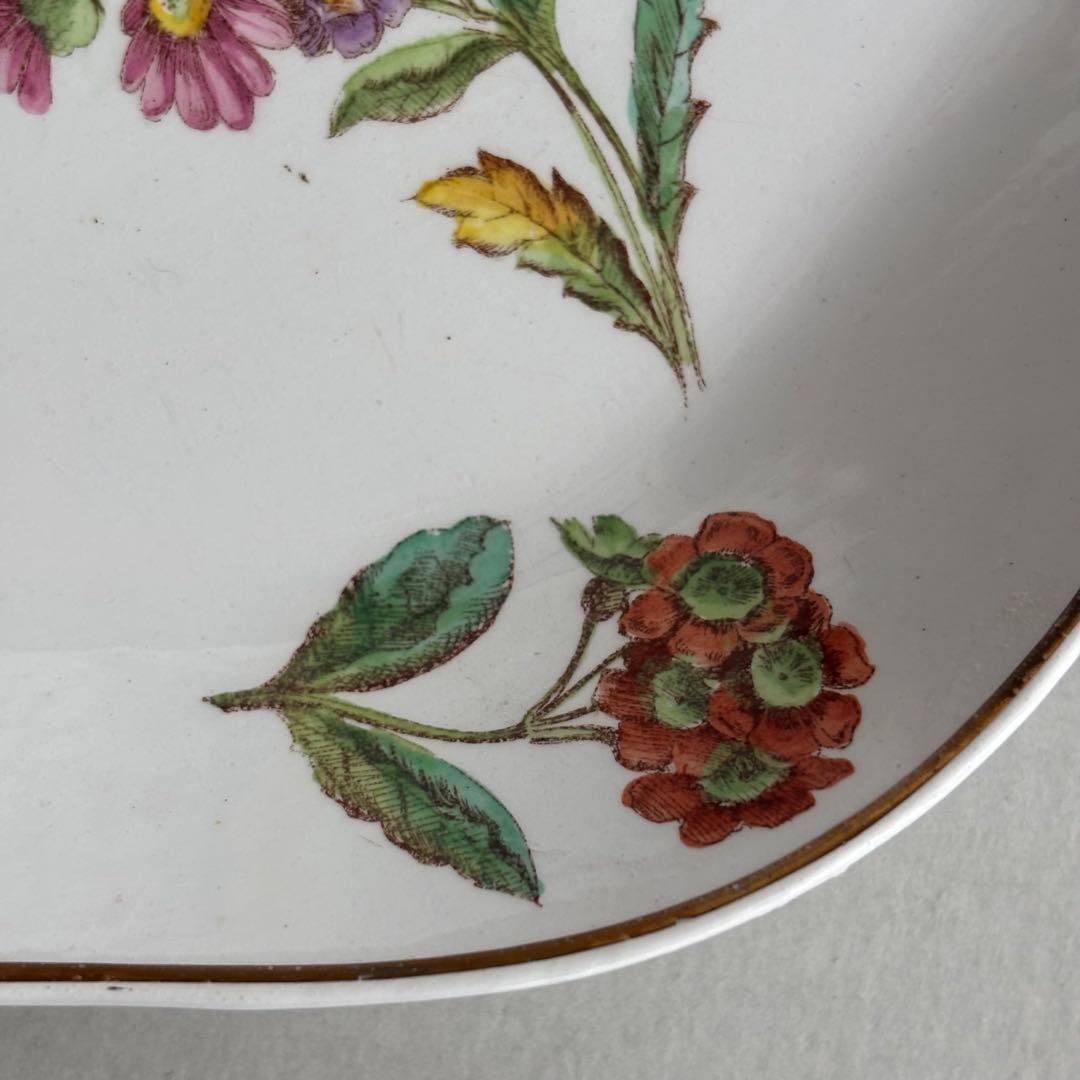 フランスヴィンテージ ロンシャン SAXE カラフルな花模様がかわいいラヴィエC