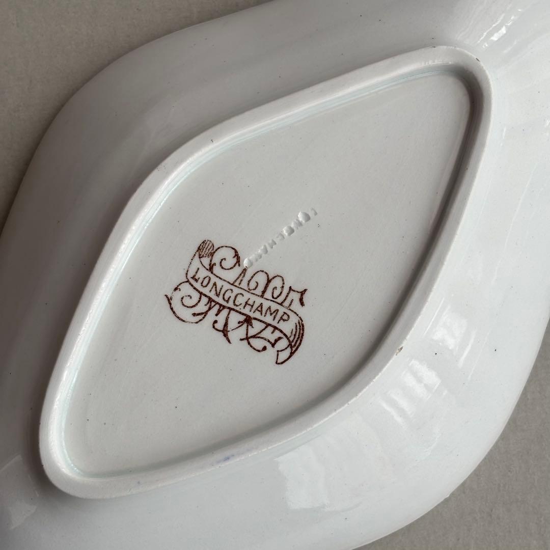 フランスヴィンテージ ロンシャン SAXE カラフルな花模様がかわいいラヴィエC