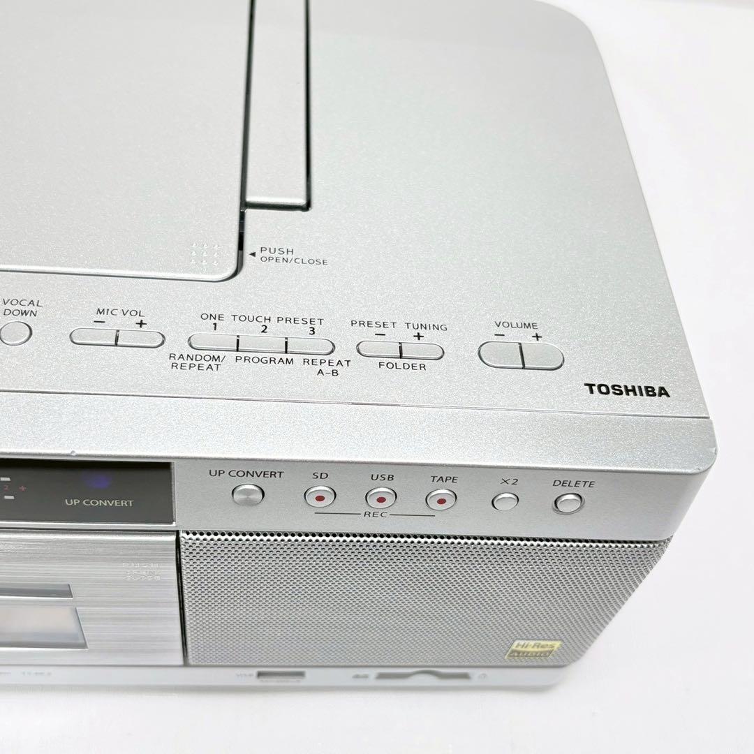 展示品 東芝 ハイレゾ SD USB CDラジカセ Aurex TY-AK2