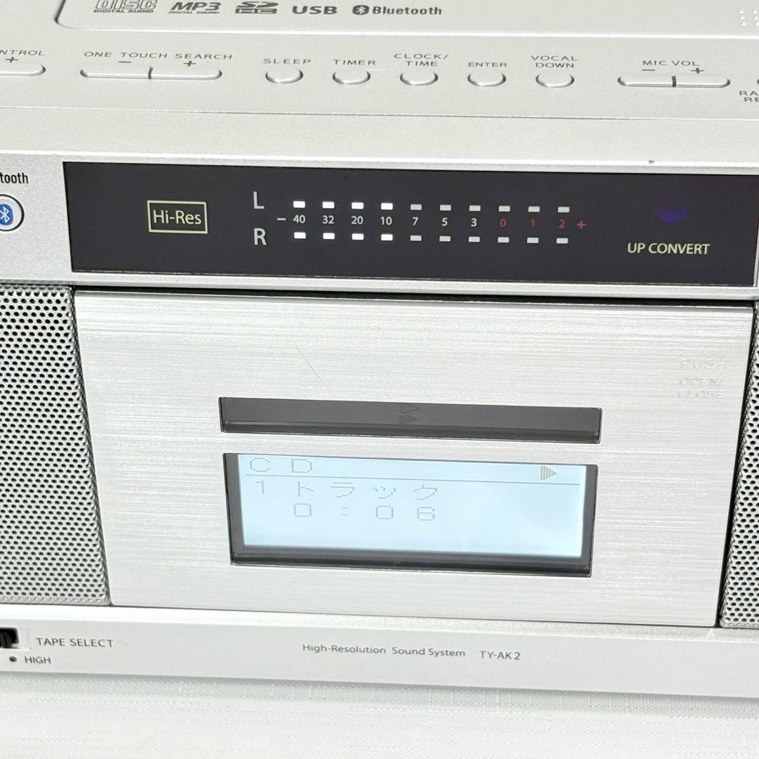 展示品 東芝 ハイレゾ SD USB CDラジカセ Aurex TY-AK2