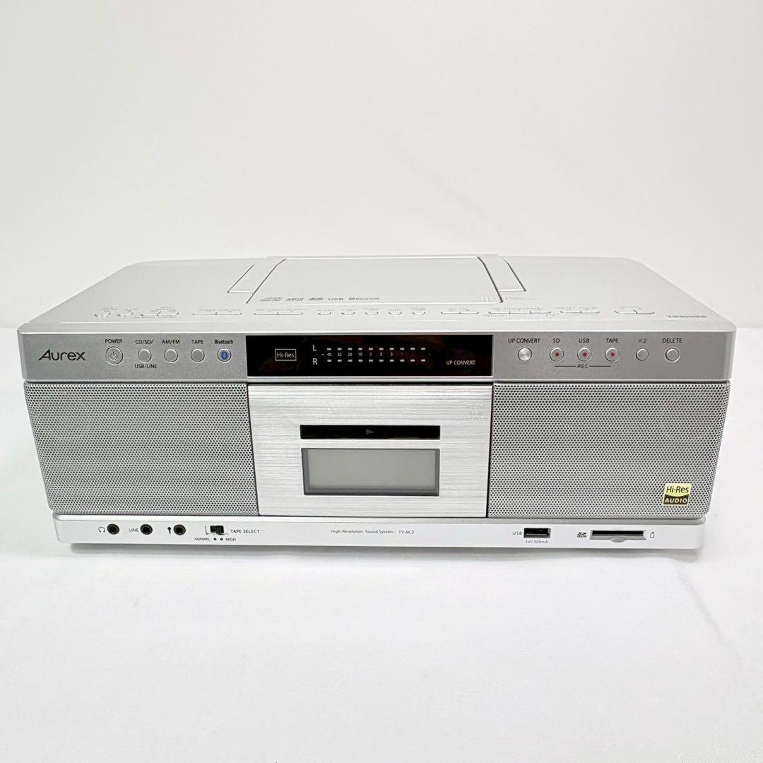 展示品 東芝 ハイレゾ SD USB CDラジカセ Aurex TY-AK2