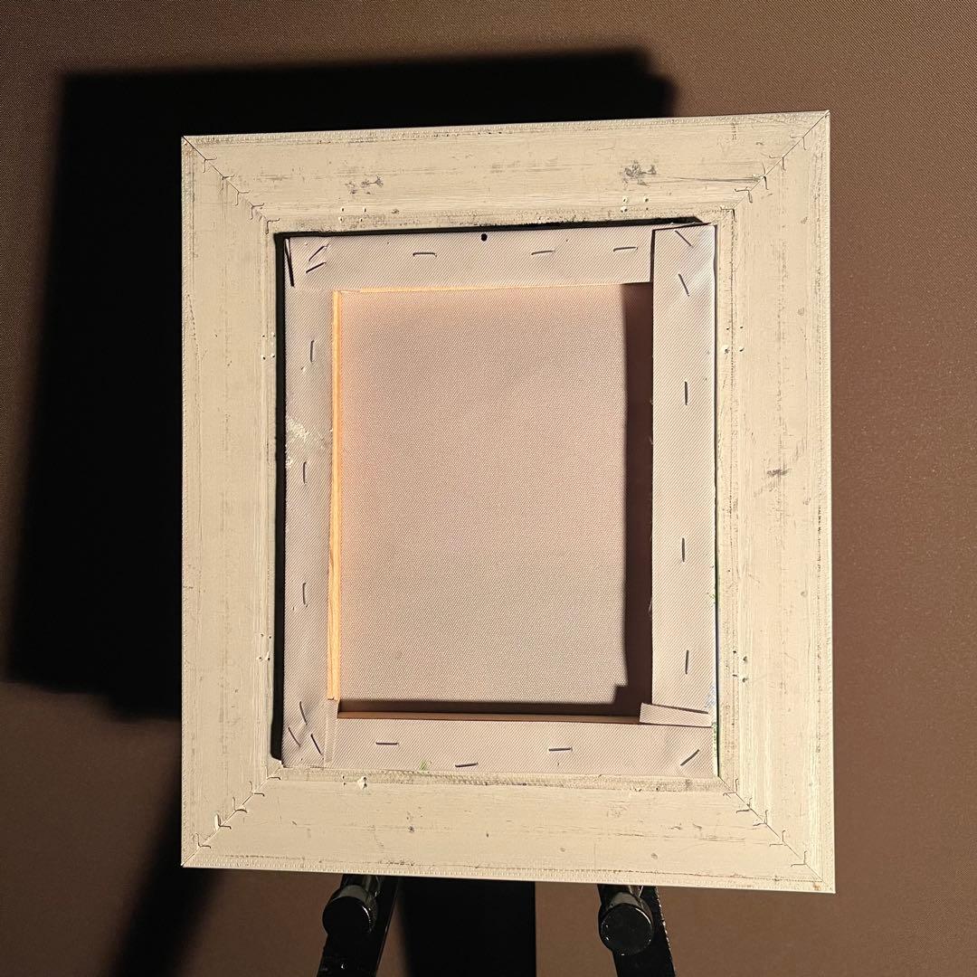 手書き作品 ゴールドマウンテン 額付 肉筆絵画 インテリア 油彩画