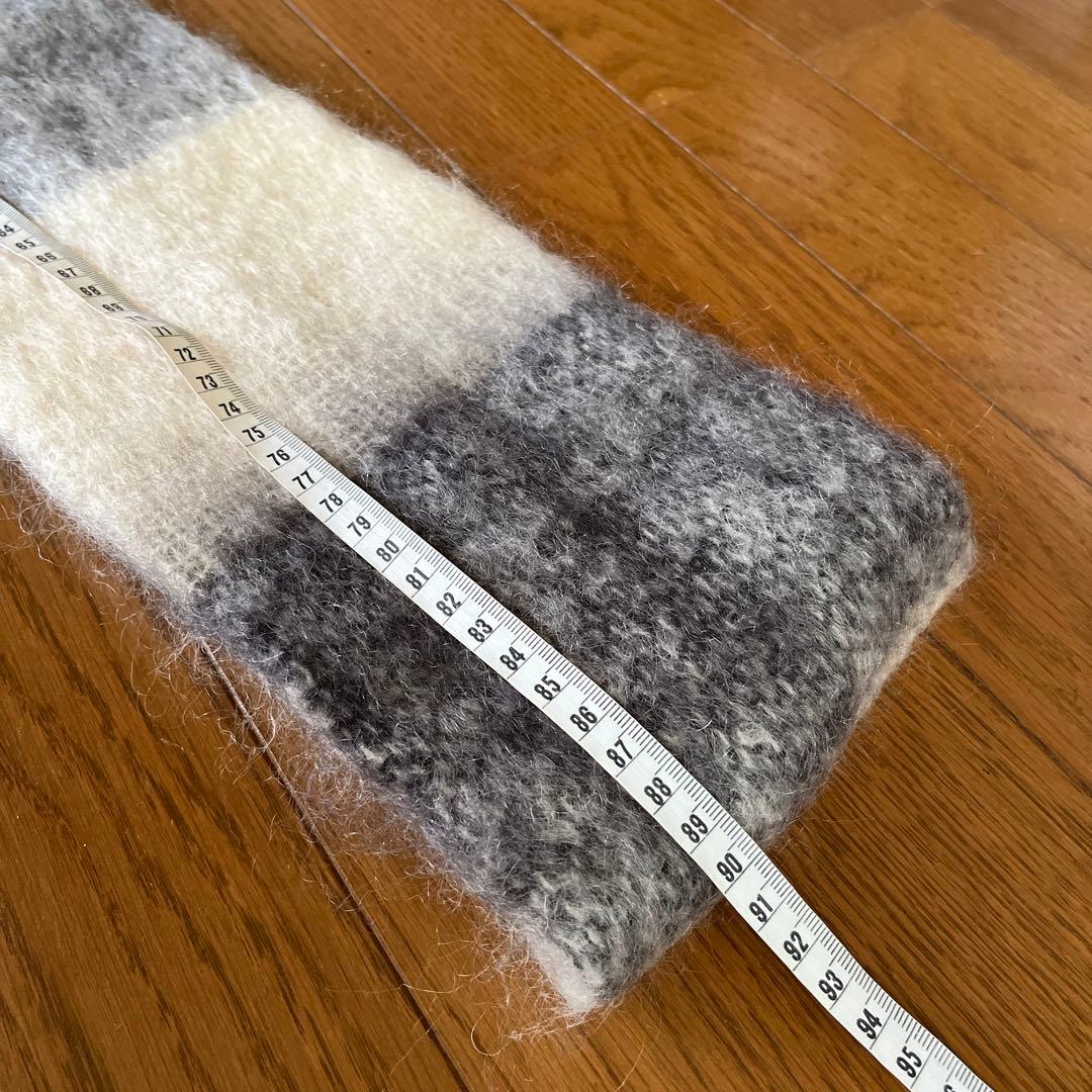 新品未使用タグ付 AVOCA モヘヤスヌード マフラー オンブレ アイルランド製