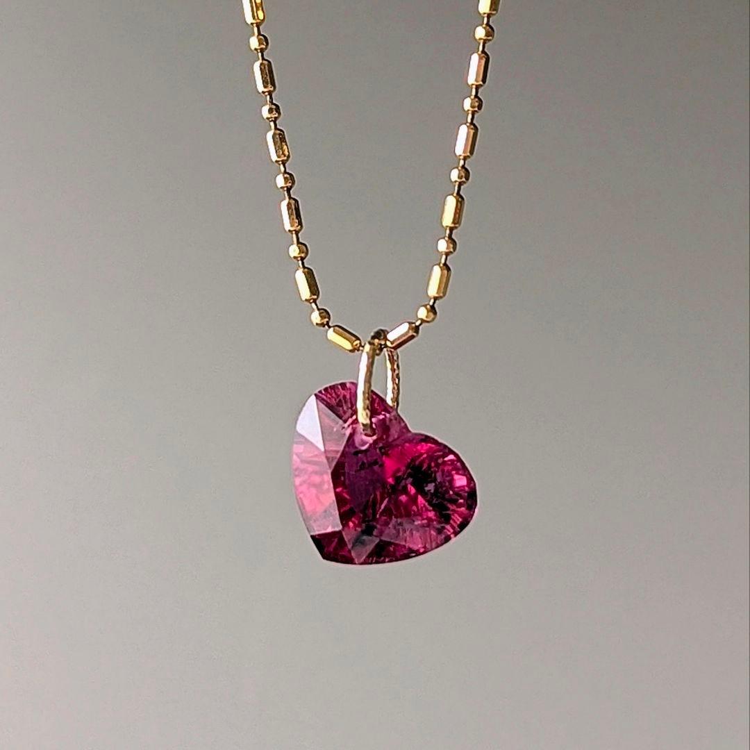 ♢容音♢K18 ルベライト 3.37ct ネックレスチャーム