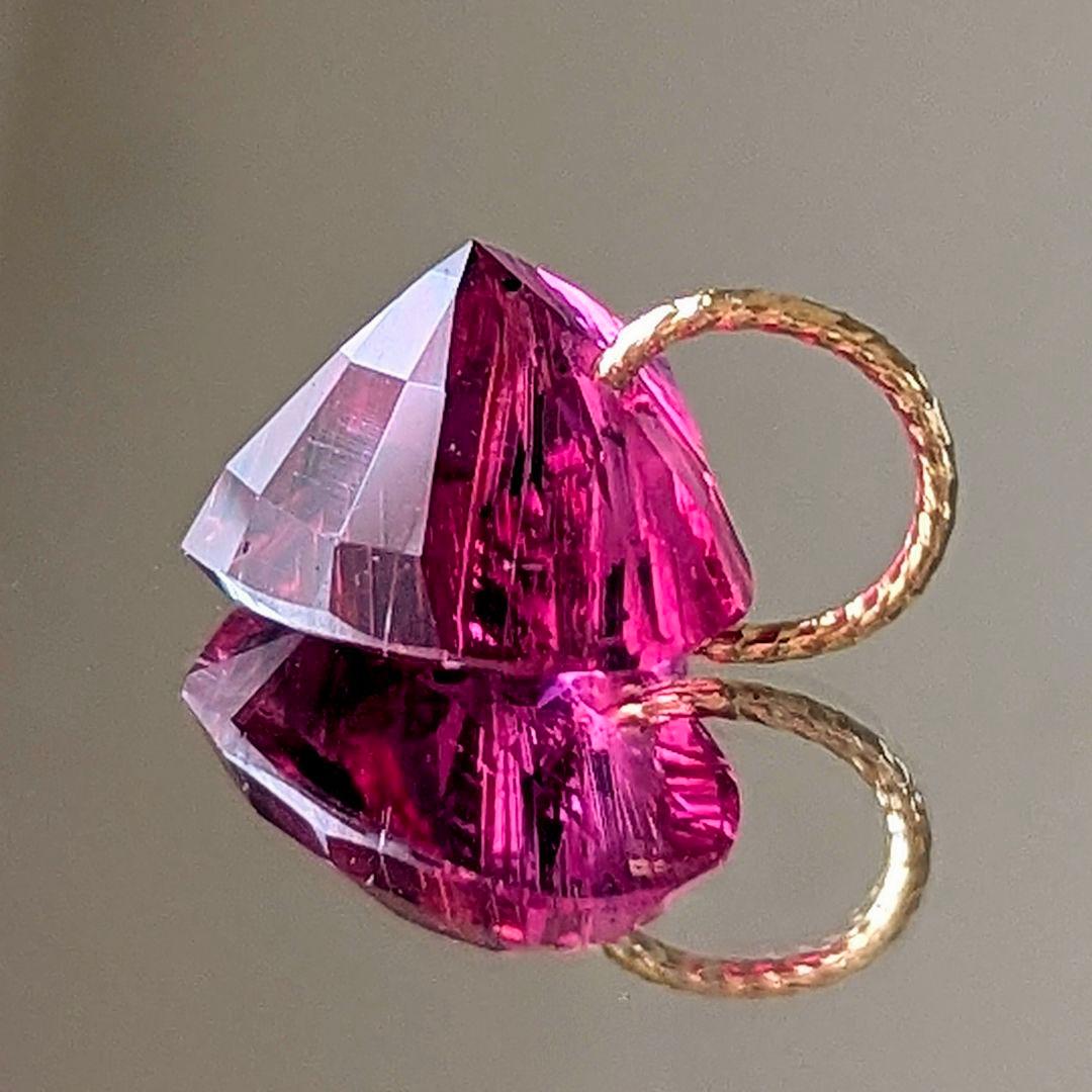 ♢容音♢K18 ルベライト 3.37ct ネックレスチャーム