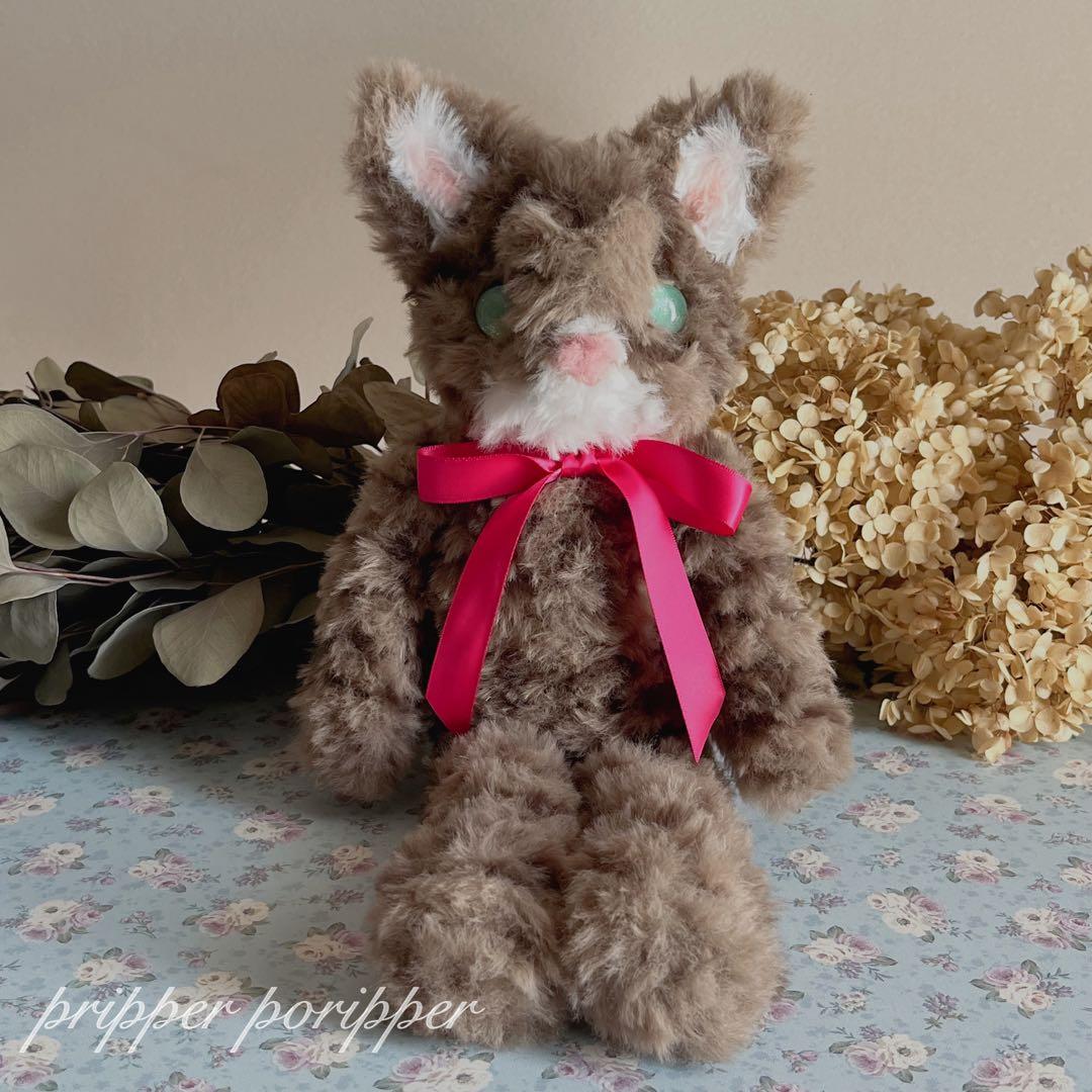 sample あみぐるみ　オーダーメイド　きじとらねこ　ぬいぐるみ