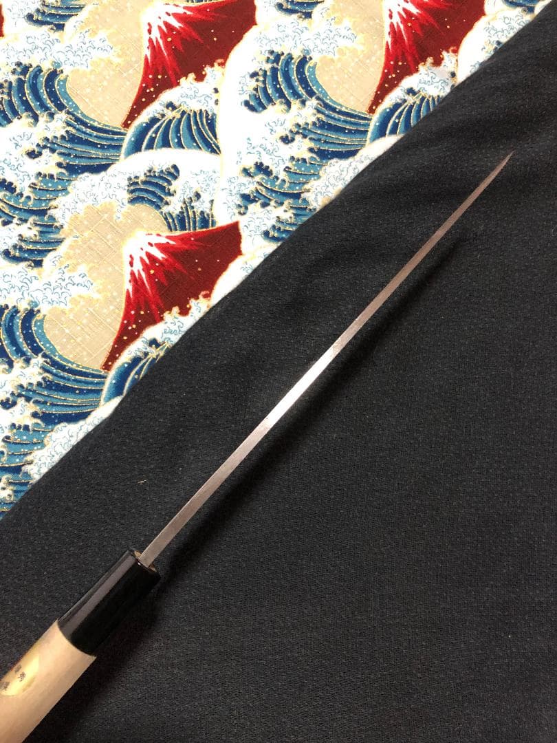 【研ぎ済み】白鋼・手打ち　堺章正　柳刃包丁　刺身包丁　和包丁　ナイフ　料理　釣り