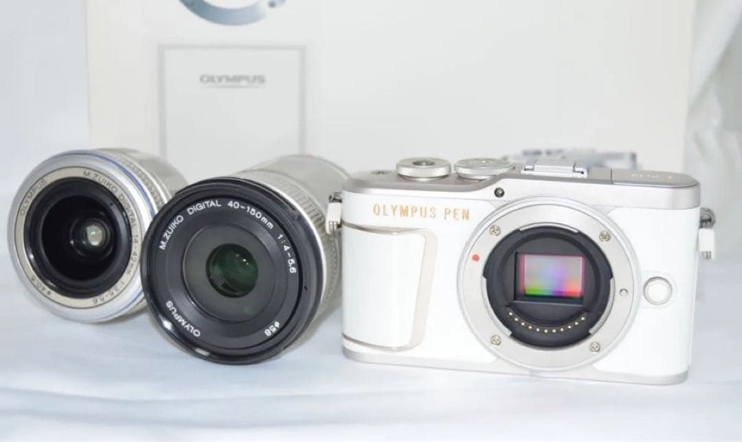 オリンパス★OLYMPUS PEN E-PL10 ホワイト/自撮り/Wi-Fi