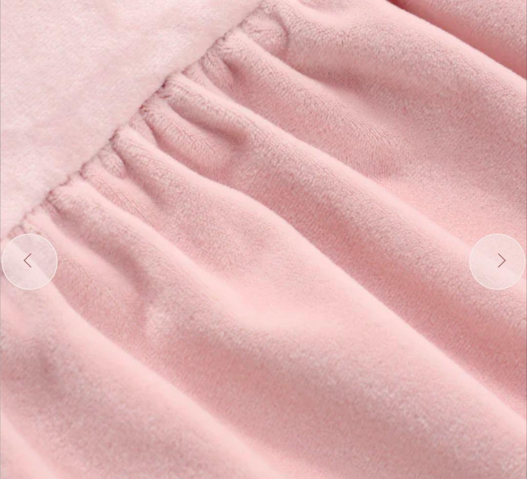 FRANCFRNC WARMYアルガンオイル加工 フリルベッドパット シングル