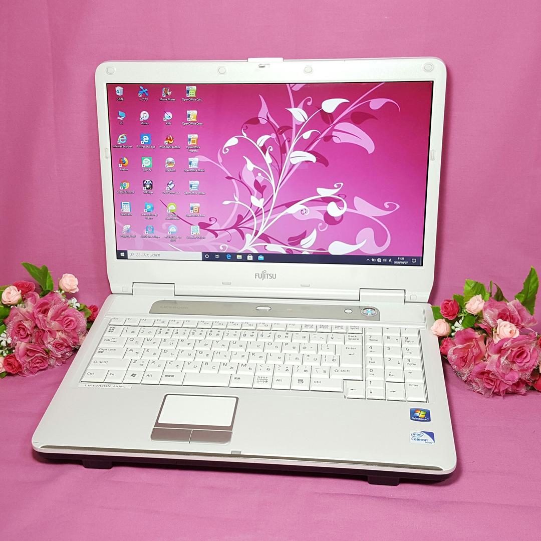 最新Windows10/ホワイト/LIFEBOOK/メモリ4G/テンキ/ＨＤＭＩ