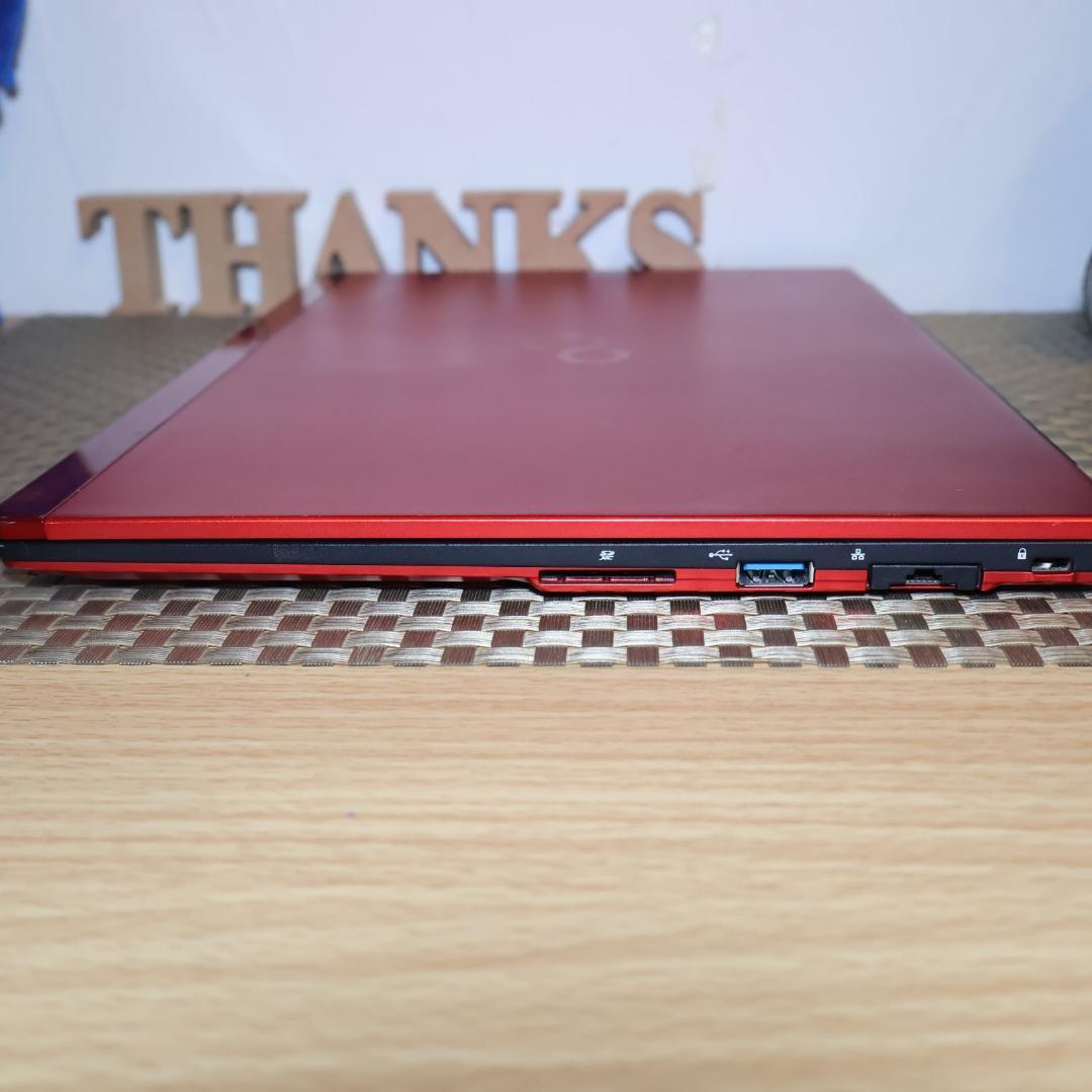 美品！人気の赤Win11公式対応i7/メ8G/SSD/FHDタッチ/無線/カメラ