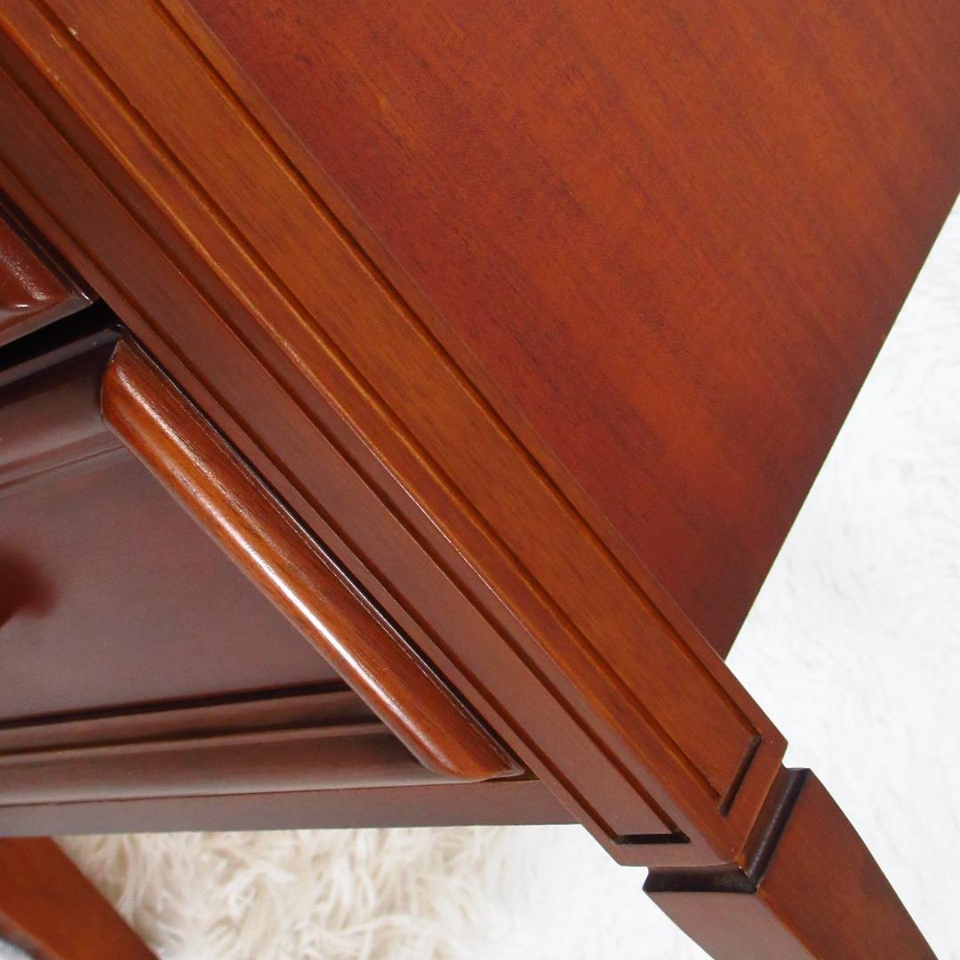 東海家具 ケント KENT 電話台 サイドチェスト 天然木 マホガニー材 レトロ