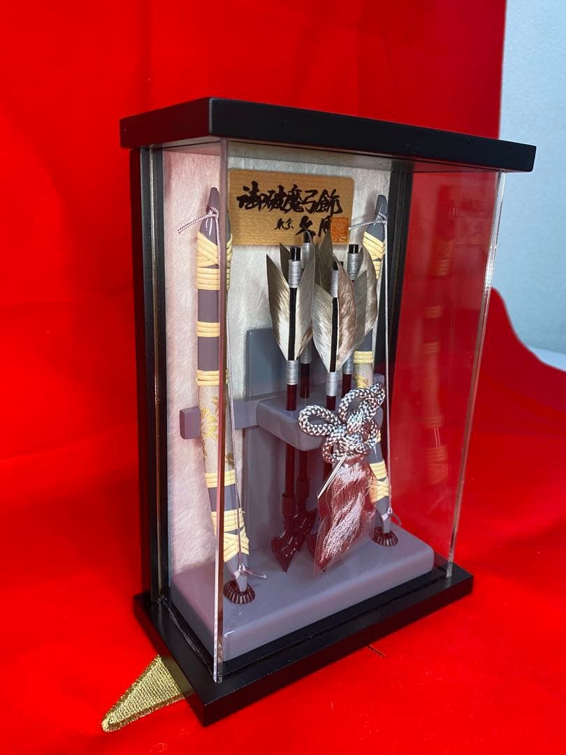 東京久月　破魔弓アクリルケース・間口約１５×奥行約７×高さ約２１㎝(コンパクト)