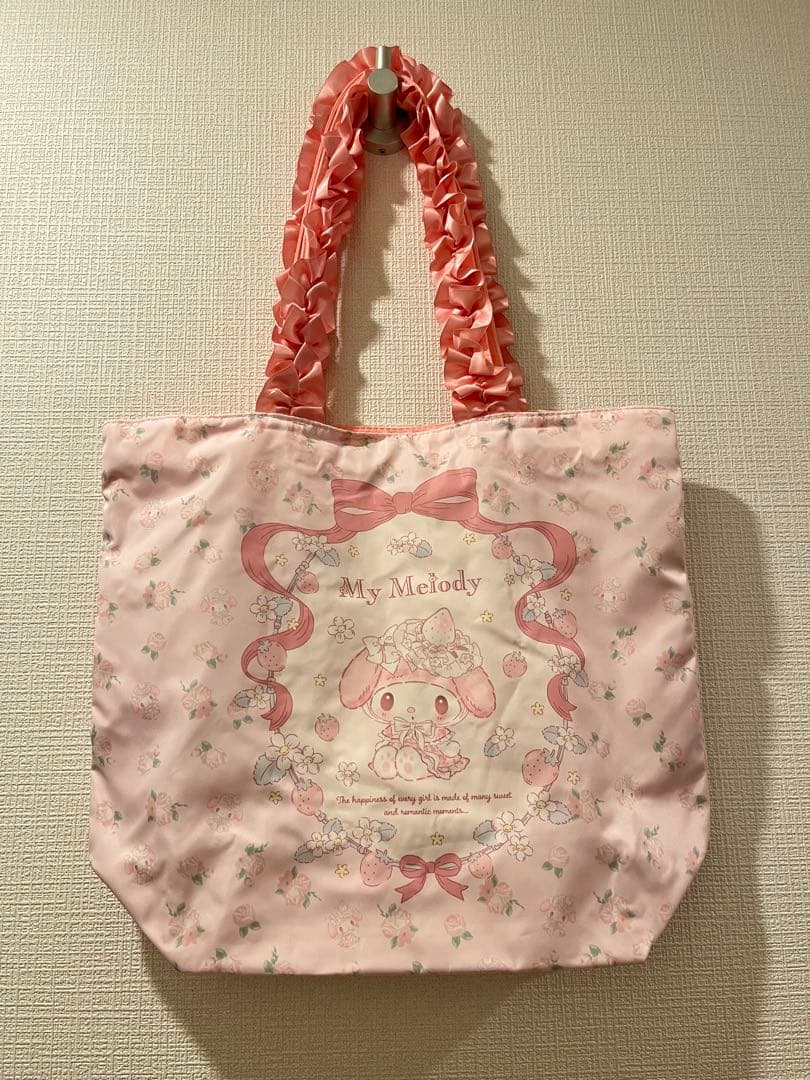 持ち手フリル　サンリオトートバッグセット