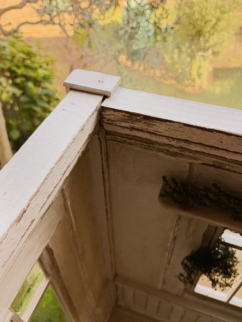 NO.100　木製 ドールハウス　背景ボード