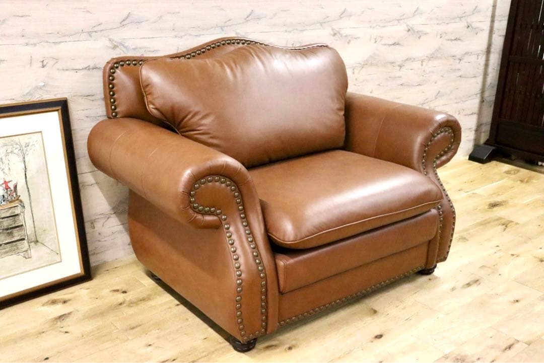 GMGN300C○英国 アンティーク調 エドワード 1人掛けソファ シングル