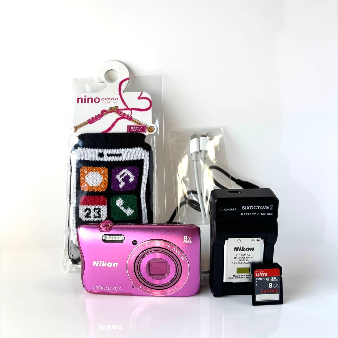 ⭐️美品 すぐ使えます⭐️Nikon Coolpix S3700 ピンク