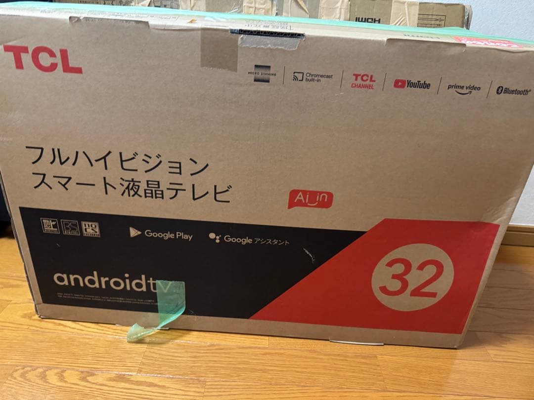 【超美品】TCL 2022年製 32V型スマート液晶テレビ Androidテレビ