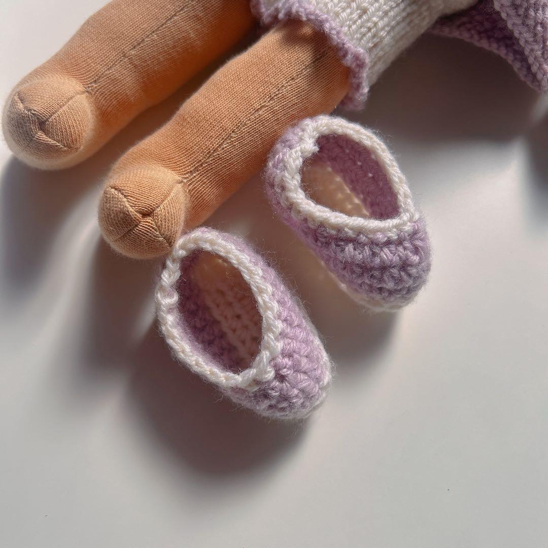 ウォルドルフ人形 女の子 37 cm シュタイナー教育 羊毛