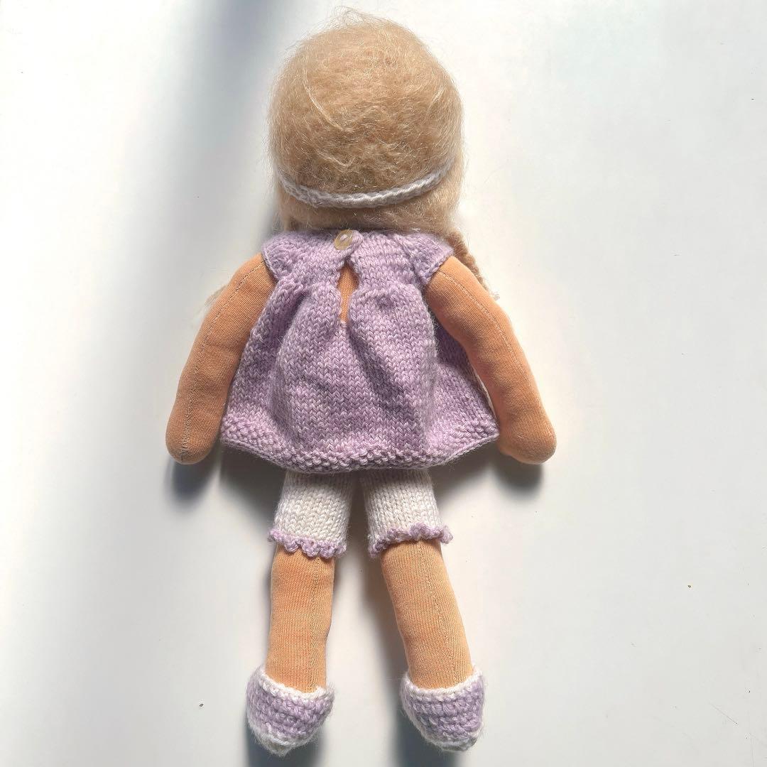 ウォルドルフ人形 女の子 37 cm シュタイナー教育 羊毛