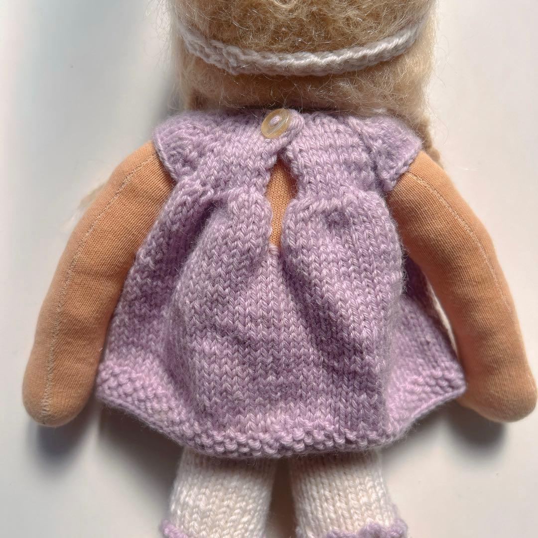 ウォルドルフ人形 女の子 37 cm シュタイナー教育 羊毛