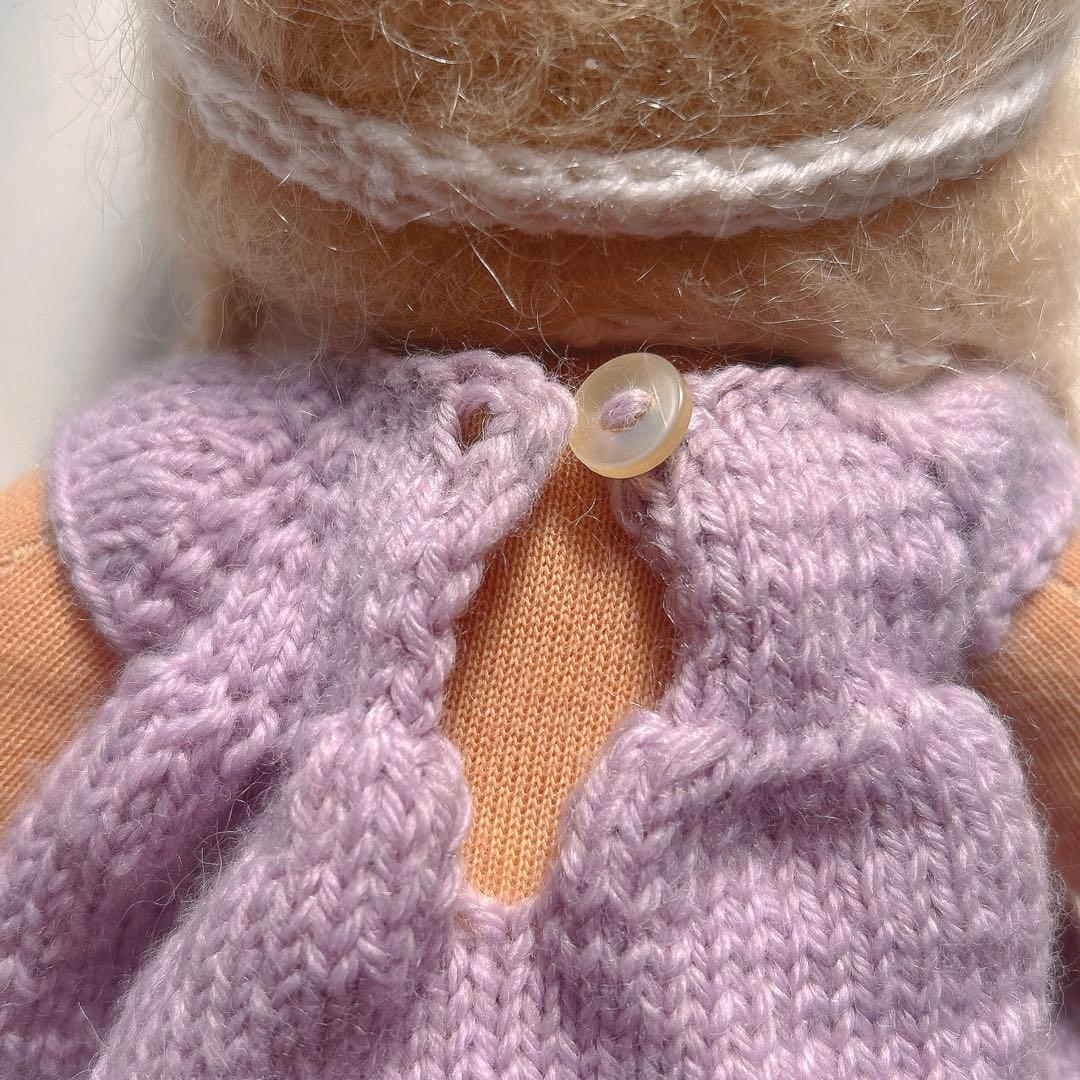 ウォルドルフ人形 女の子 37 cm シュタイナー教育 羊毛