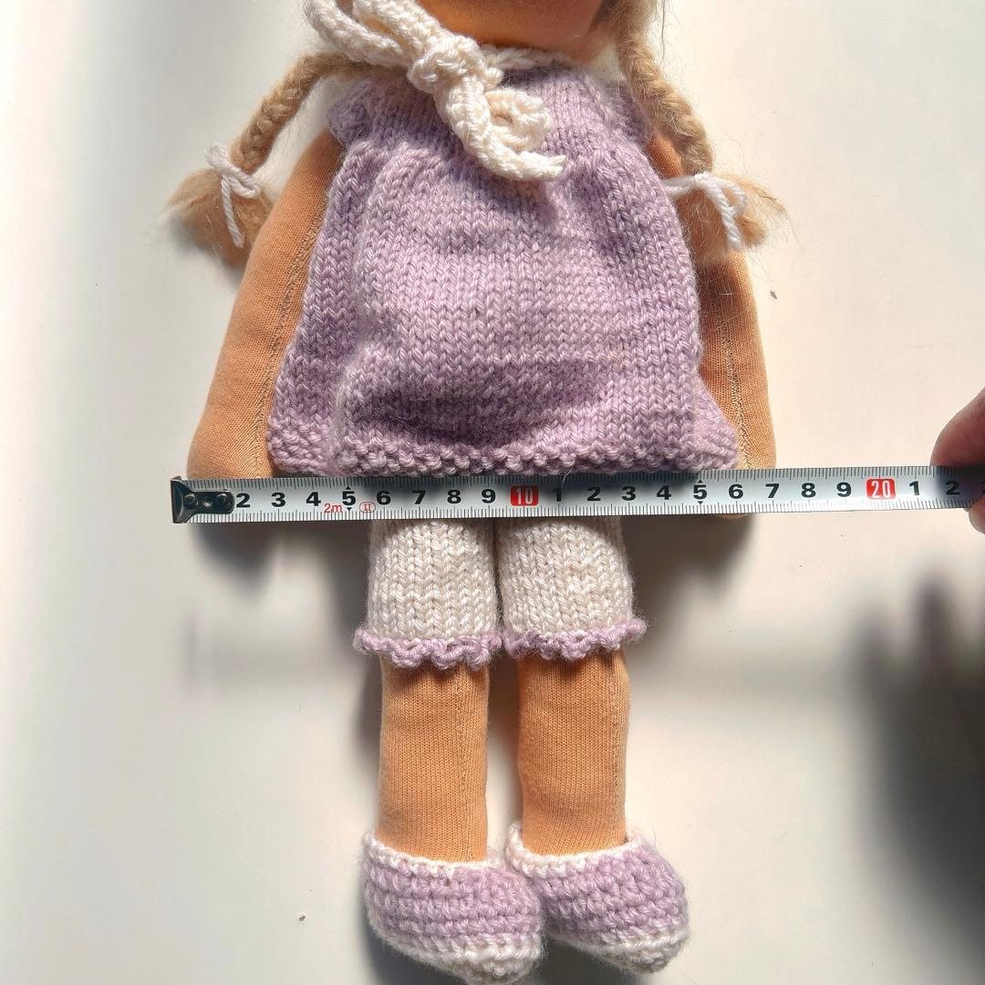 ウォルドルフ人形 女の子 37 cm シュタイナー教育 羊毛