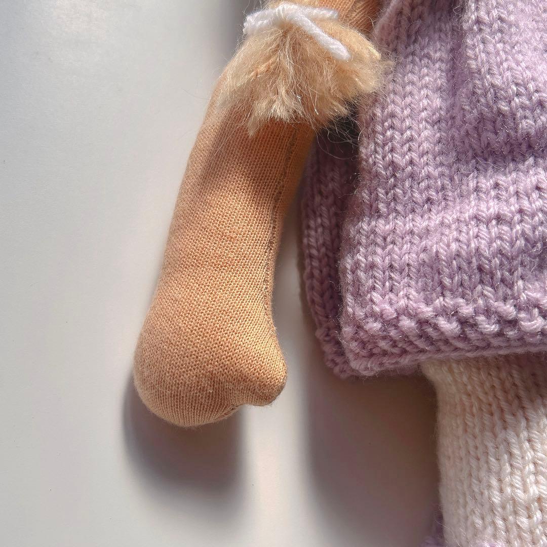 ウォルドルフ人形 女の子 37 cm シュタイナー教育 羊毛