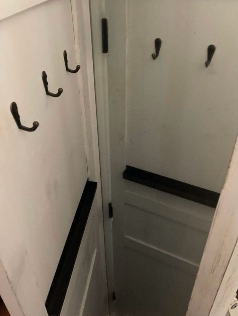 全身鏡　アンティーク　ヴィンテージ　扉付き　スタンドミラー　姿見