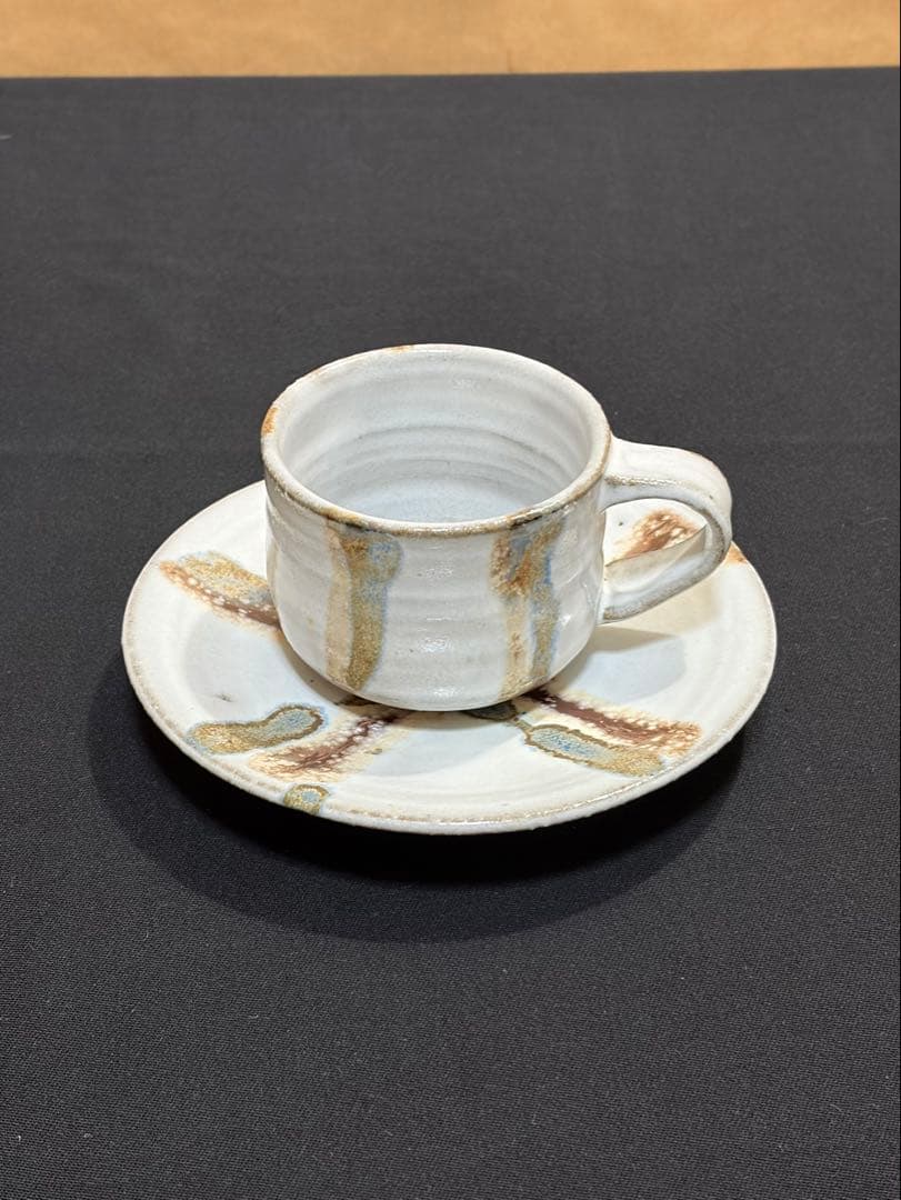 益子焼 カップ&ソーサー　陶芸家　作陶家　#あ