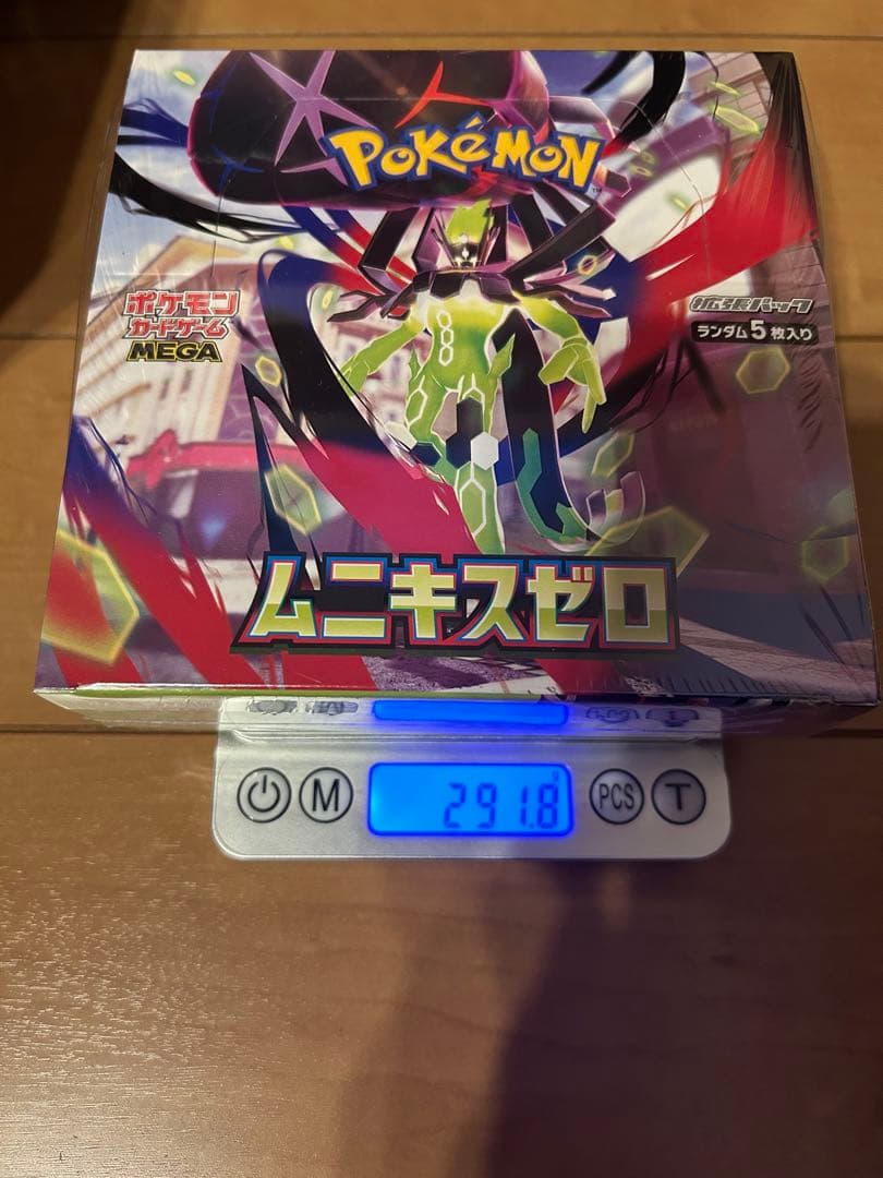高重量 ポケモンカードゲーム　ムニキスゼロ　新品未開封　シュリンク付き4box