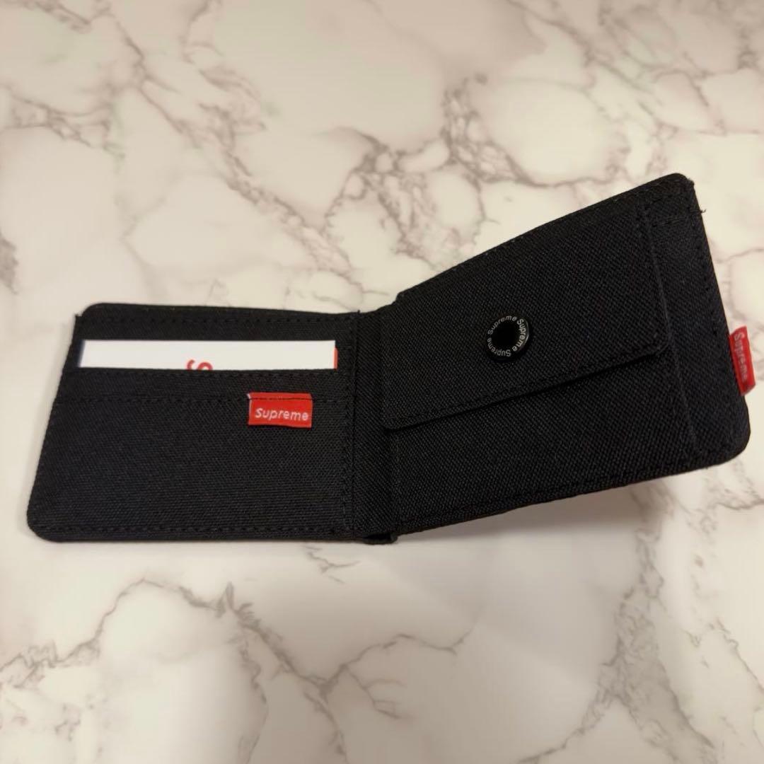 Supreme ブラック 二つ折り財布