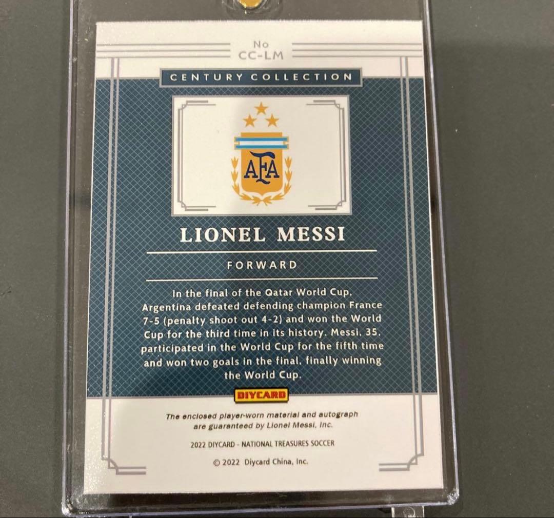 メッシ Messi カスタム サインカード メモラビリア サッカー