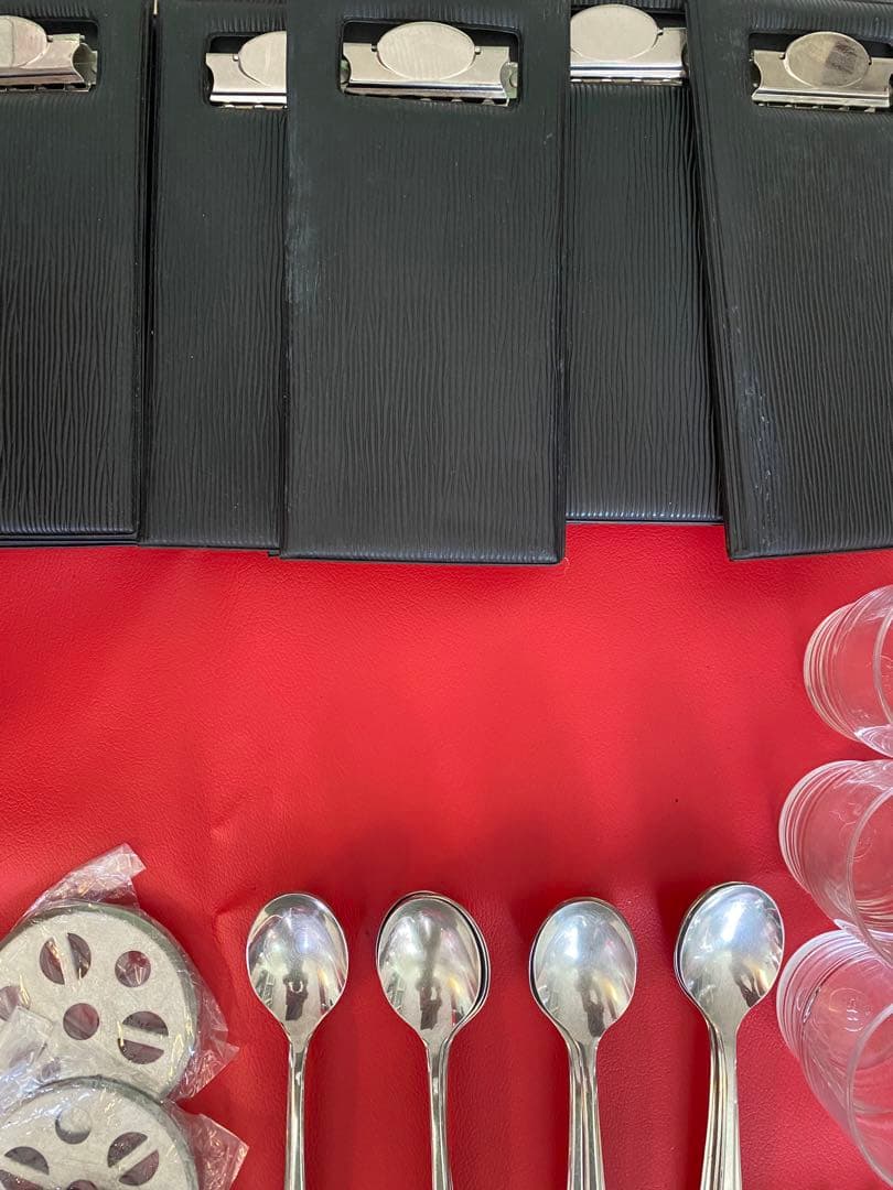 レストラン用、スプーン、フォーク、ナイフ、アイストング、ガラスコップなどまとめ