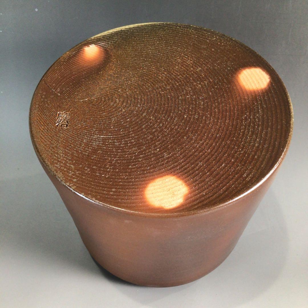 Ｐ２６６　水指　『信楽焼』『河合慶治造』　共箱　茶道具