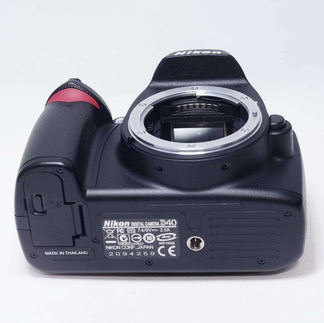極美品 動作確認済 Nikon D40 ボディ 撮影枚数 738枚