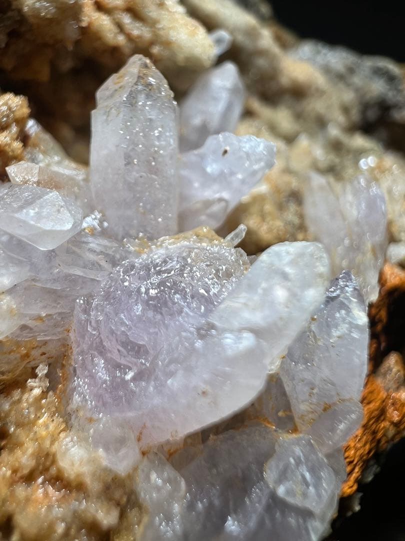 国産鉱物　三ッ岩岳　紫水晶&グリーンガーネット